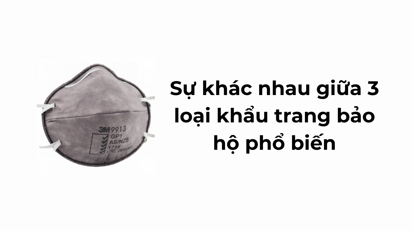 Sự khác nhau giữa 3 loại khẩu trang bảo hộ phổ biến