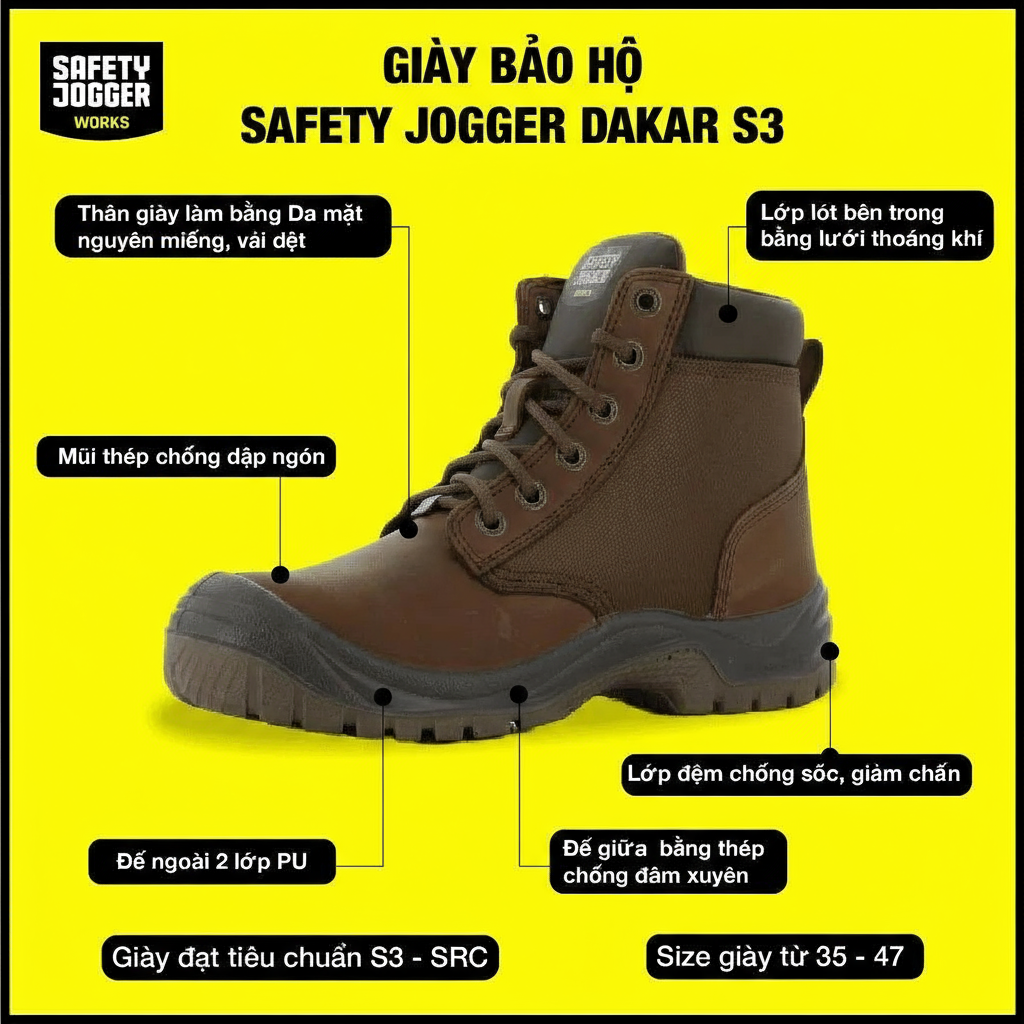 Giày bảo hộ lao động Jogger Dakar